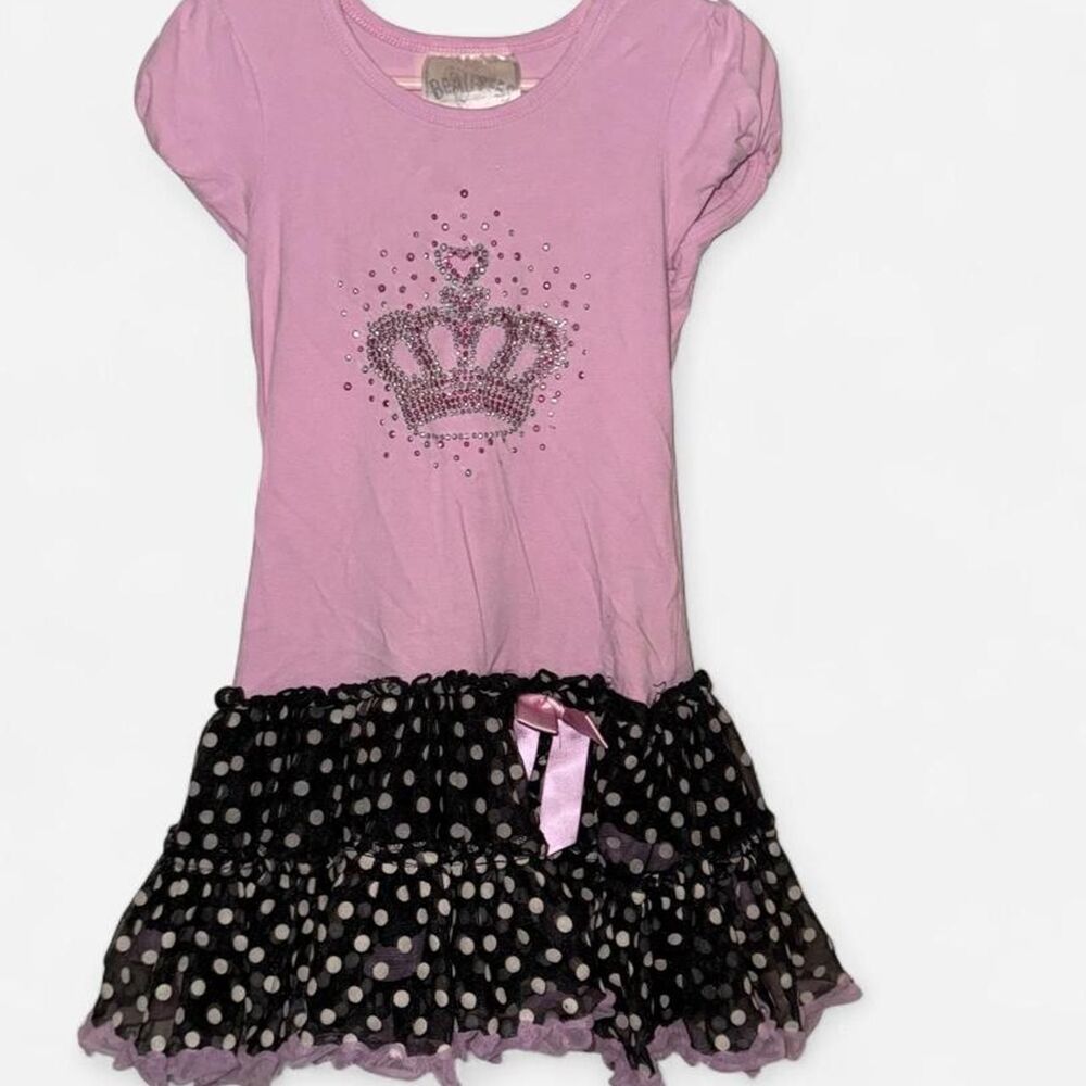 Beautees Girl's Pink and Purple Dress